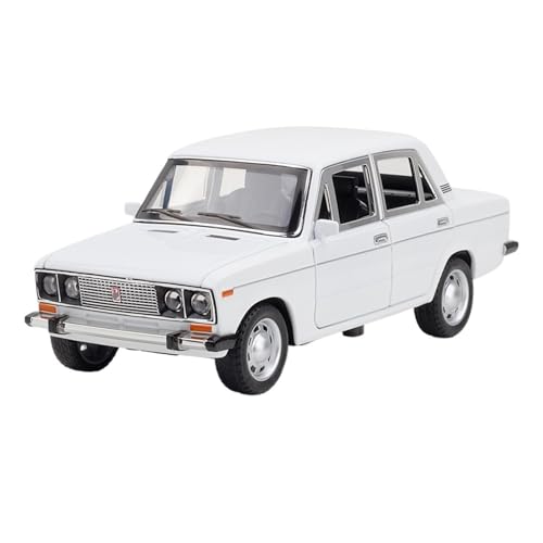 RYUEXING for 1/24 Oldtimer 2106 Simulation Legierung Auto Modell Spielzeug Sammlung Ornamente(White) von RYUEXING