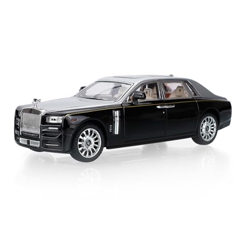 RYUEXING for 1/24 Phantom Maisarui Legierung Luxus Auto Simulation Auto Spielzeug Modell Türöffnung Sound Und Licht Lenkung Stoßdämpfung Auto Sammlung Ornamente(Silver) von RYUEXING