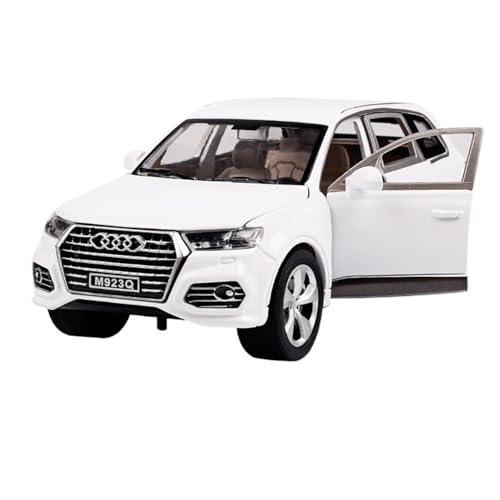 RYUEXING for 1/24 Q7 Off-Road Simulation Legierung Auto Modell Mit Sound Und Licht Multi-Funktion Interaktive Kinder Spielzeug Sammlung Ornamente(White) von RYUEXING