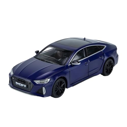 RYUEXING for 1/24 RS7 Legierung Simulation Auto Spielzeug Modell Offene Tür Sound Und Licht Lenkung Dämpfung Auto Sammlung Ornamente(Blue) von RYUEXING