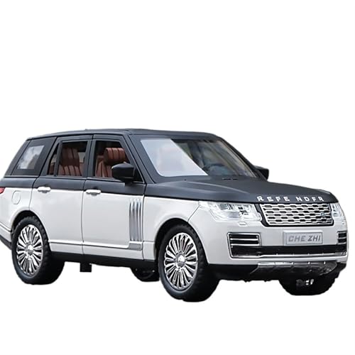 RYUEXING for 1/24 Range SUV Simulation Legierung Lenkung Sound Und Licht Türöffnung Funktion Spielzeug Auto Modell Ornamente Sammlung(White) von RYUEXING