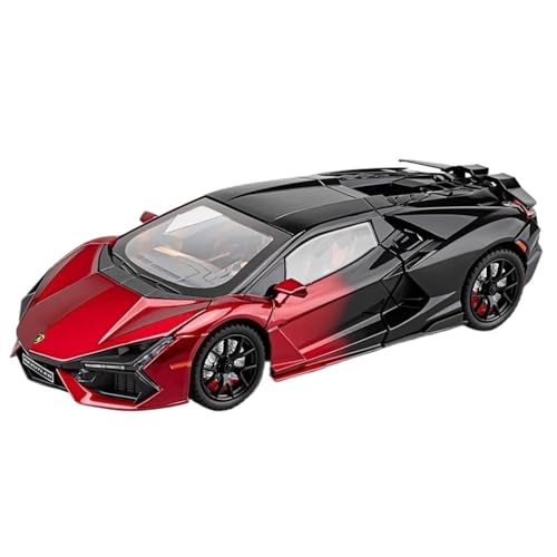 RYUEXING for 1/24 Revuelto Simulation Legierung Auto Modell Mit Sound Und Licht Multifunktionale Interaktive Kinder Spielzeug Sammlung Ornamente(Red) von RYUEXING