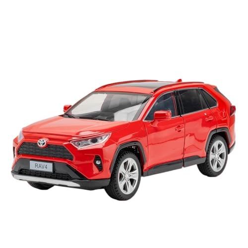 RYUEXING for 1/24 Rongfang Legierung Simulation Auto Spielzeug Modell Offene Tür Sound Und Licht Lenkung Stoßdämpfung Auto Sammlung Ornamente(Red) von RYUEXING