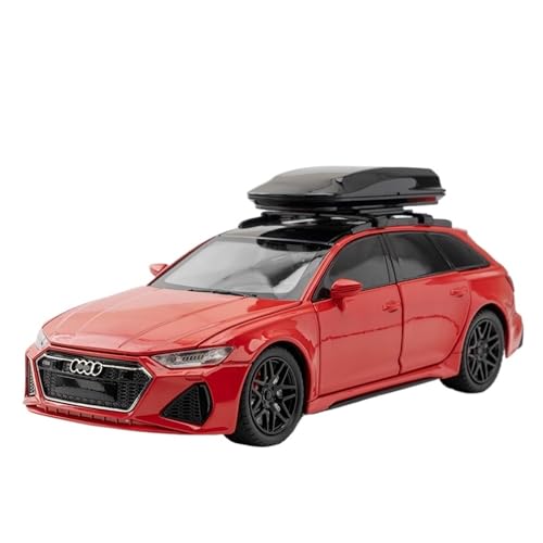 RYUEXING for 1/24 Rs6 Station Wagon Simulierte Legierung Auto Modell Spielzeug Sammlung Ornamente(Red) von RYUEXING