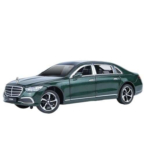 RYUEXING for 1/24 S400L Limousine Simulation Legierung Auto Modell Spielzeug Sammlung Ornamente(Green) von RYUEXING