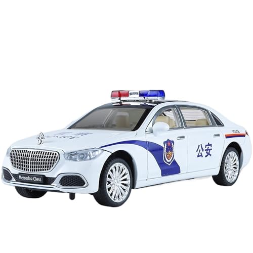 RYUEXING for 1/24 S680 Polizei Auto Simulation Legierung Auto Modell Ornament Spielzeug von RYUEXING