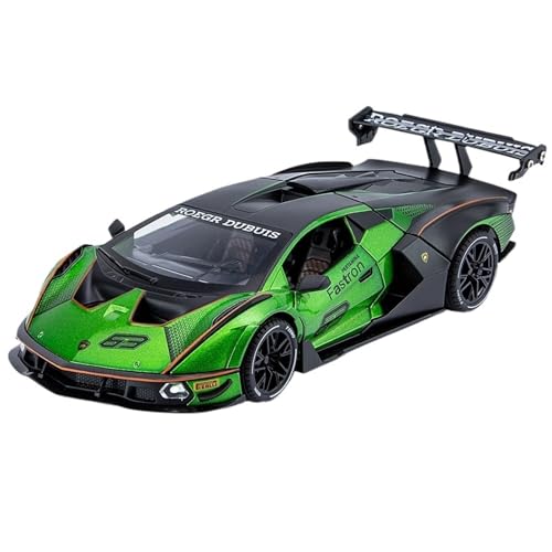 RYUEXING for 1/24 SCV12 Sportwagen Simulation Legierung Druckguss Auto Modell Kinder Spielzeug Sammlung Ornamente(Green) von RYUEXING