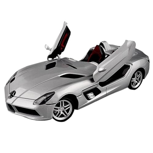 RYUEXING for 1/24 SLR Cabrio Sport Auto Simulation Legierung Lenkung Sound Und Licht Tür Öffnung Funktion Spielzeug Auto Modell Ornamente Sammlung von RYUEXING