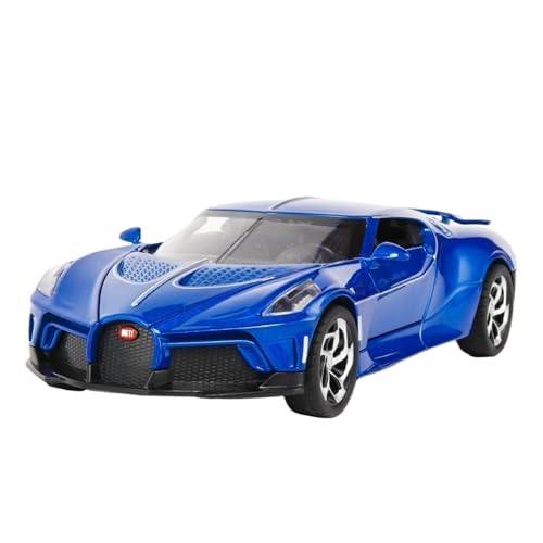 RYUEXING for 1/24 Sound of Night Und Sport Auto Simulation Legierung Auto Modell Spielzeug Sammlung Ornamente(Blue) von RYUEXING