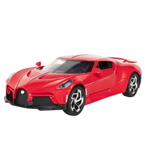 RYUEXING for 1/24 Sound of Night Und Sport Auto Simulation Legierung Auto Modell Spielzeug Sammlung Ornamente(Red) von RYUEXING