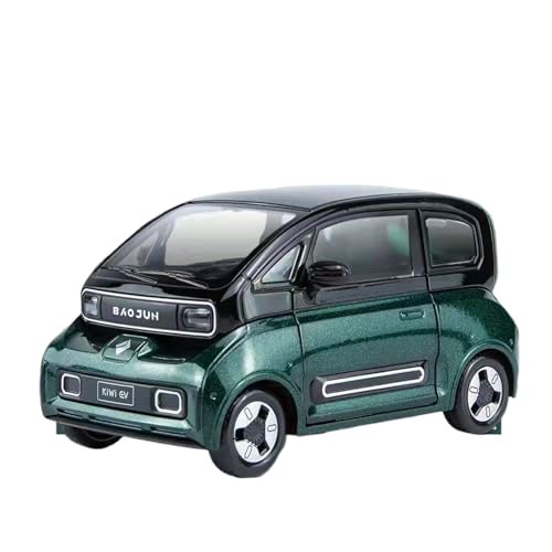 RYUEXING for 1/24 Wuling Kiwi EV Simulation Legierung Auto Modell Mit Sound Und Licht Multifunktionale Interaktive Kinder Spielzeug Sammlung Ornamente(Green) von RYUEXING