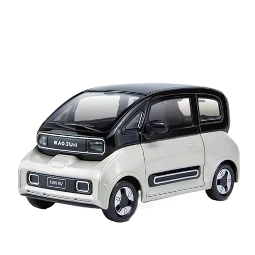 RYUEXING for 1/24 Wuling Kiwi EV Simulation Legierung Auto Modell Mit Sound Und Licht Multifunktionale Interaktive Kinder Spielzeug Sammlung Ornamente(White) von RYUEXING