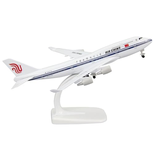 RYUEXING for 1/300 B747-400 Air China Airliner Mit Rädern Abnehmbare 20 cm Legierung Simulation Flugzeug Modell Sammlung Ornamente von RYUEXING