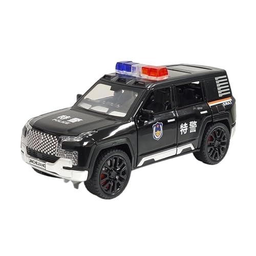 RYUEXING for 1/32 BYD Look Up U Polizei Auto Simulation Legierung Druckguss Technologie Auto Modell Kinder Spielzeug Sammlung Ornamente(White) von RYUEXING