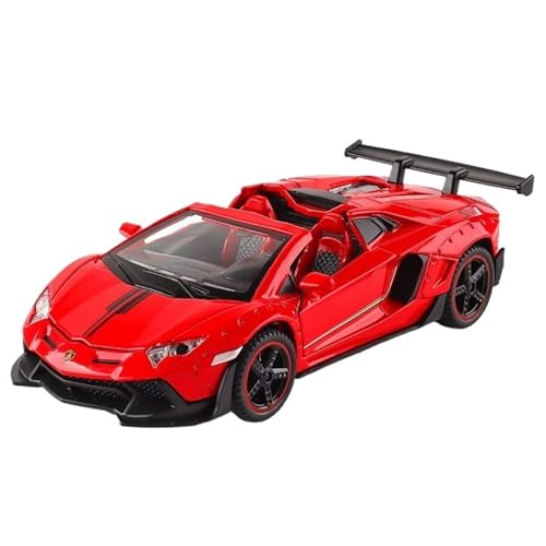 RYUEXING for 1/32 Cabrio LP700-4 Sportwagen Simulation Legierung Druckguss Auto Modell Kinder Spielzeug Sammlung Ornamente(Red) von RYUEXING