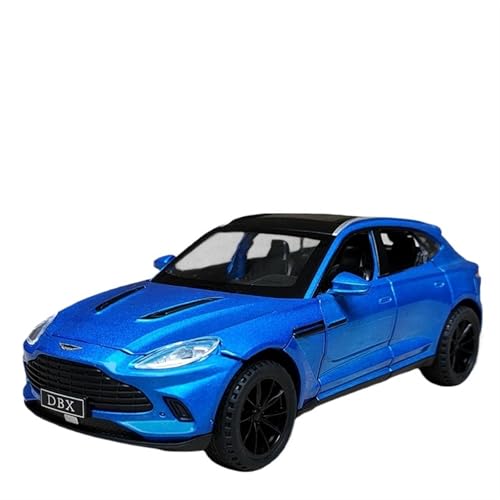 RYUEXING for 1/32 DBX Auto Modell SUV Simulation Legierung Tür Öffnung Sound Und Licht Lenkung Junge Spielzeug Auto Sammlung Ornamente(Blue) von RYUEXING