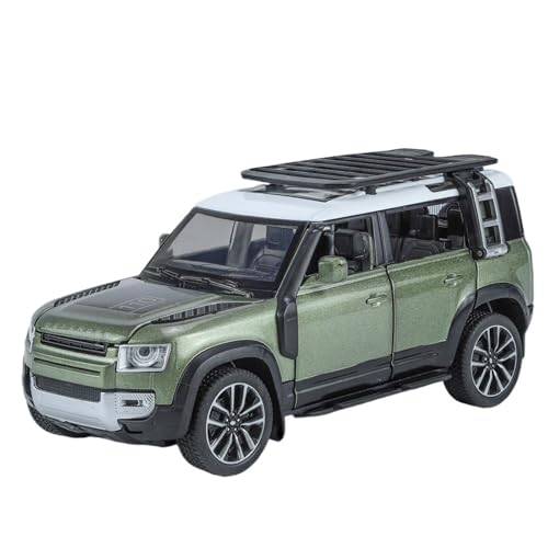 RYUEXING for 1/32 Defender 110 Geländewagen Simulation Legierung Druckguss Auto Modell Kinder Spielzeug Sammlung Ornamente(Green) von RYUEXING