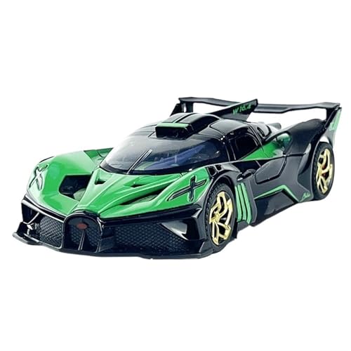 RYUEXING for 1/32 Flying Fire Meteor Supercar Auto Simulation Auto Modell Legierung Türöffnung Sound Und Licht Lenkung Stoßdämpfung Spielzeug Auto Sammlung Ornamente(Green) von RYUEXING