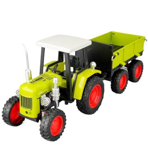 RYUEXING for 1/32 Kleine Vierrädrige Traktor Retro Klassische Simulation Legierung Druckguss Technologie Auto Modell Kinder Spielzeug Sammlung Ornamente(Yellow) von RYUEXING