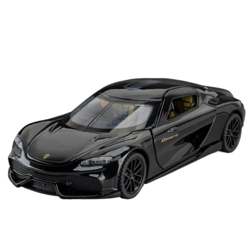 RYUEXING for 1/32 Koenigsegg Gemini Legierung Sportwagen Simulation Legierung Automodell Mit Sound Und Licht Multifunktions-interaktive Kinderspielzeug-Sammlung Ornamente(Black) von RYUEXING