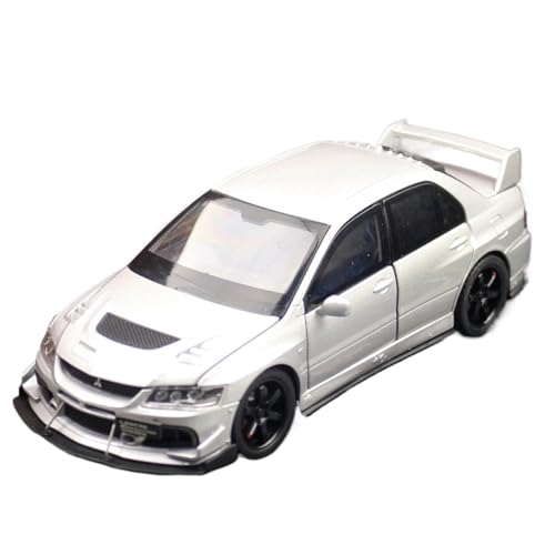 RYUEXING for 1/32 Lancer EVO Schluss Edition JDM Racing Spielzeug Auto Modell Diecast Metall Miniatur Sammlung(White with Box) von RYUEXING