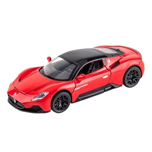 RYUEXING for 1/32 MC20 Legierung Sport Auto Simulation Auto Spielzeug Modell Offene Tür Sound Und Licht Lenkung Stoßdämpfung Auto Sammlung Ornamente(Red) von RYUEXING