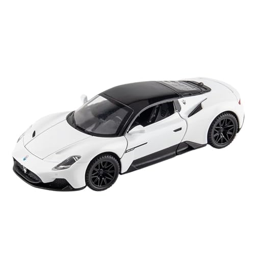 RYUEXING for 1/32 MC20 Legierung Sport Auto Simulation Auto Spielzeug Modell Offene Tür Sound Und Licht Lenkung Stoßdämpfung Auto Sammlung Ornamente(White) von RYUEXING