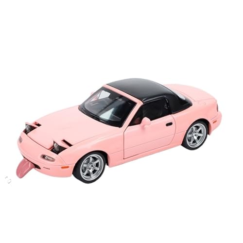 RYUEXING for 1/32 MX-5 Sportwagen Simulation Legierung Druckguss Technologie Auto Modell Kinder Spielzeug Sammlung Ornamente(Pink) von RYUEXING