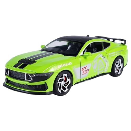 RYUEXING for 1/32 Mustang GT500 Simulation Legierung Druckguss Auto Modell Kinder Spielzeug Sammlung Ornamente(Green) von RYUEXING