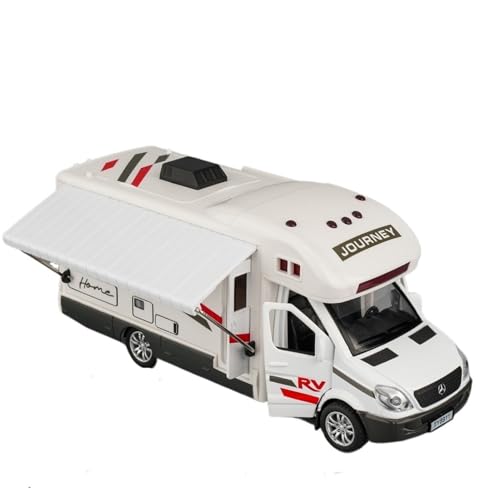 RYUEXING for 1/32 Neue Reise Caravan Simulation Legierung Auto Modell Mit Sound Und Licht Multi-Funktion Interaktive Kinder Spielzeug Sammlung Ornamente von RYUEXING