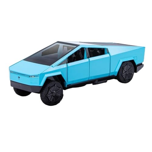 RYUEXING for 1/32 Pickup Truck Simulation Legierung Druckguss Auto Modell Beleuchtung Und Sound Effekte Kinder Spielzeug Sammlung Ornamente(Blue) von RYUEXING