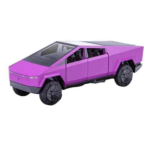 RYUEXING for 1/32 Pickup Truck Simulation Legierung Druckguss Auto Modell Beleuchtung Und Sound Effekte Kinder Spielzeug Sammlung Ornamente(Purple) von RYUEXING