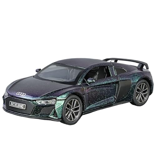 RYUEXING for 1/32 R8 Basisversion Simulationslegierungsmodell Kinderspielzeugauto Mit Sound Und Licht Multifunktionale Interaktive Spielzeugsammlung Ornamente(Purple) von RYUEXING