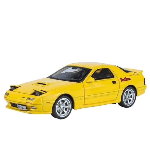 RYUEXING for 1/32 RX7 Simulation Legierung Lenkung Sound Und Licht Stoßdämpfung Funktion Spielzeug Auto Modell Ornamente Sammlung(Yellow) von RYUEXING