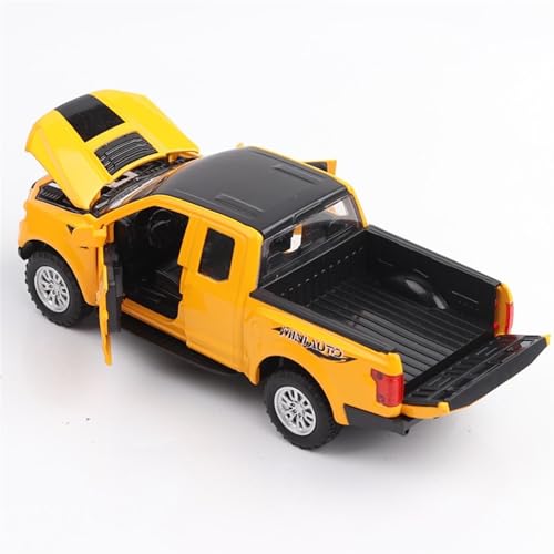 RYUEXING for 1/32 Rad Raptor Legierung Geländewagen Simulation Druckgussautomodell Multifunktionale Interaktive Spielzeugsammlung Ornamente(Yellow) von RYUEXING