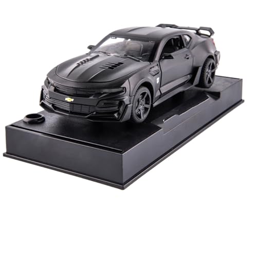 RYUEXING for 1/32 Simulation Legierung Druckguss Auto Modell Beleuchtung Audio Kinder Spielzeug Sammlung Ornamente(Black) von RYUEXING