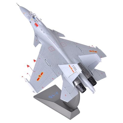 RYUEXING for 1/50 J-15 Flugzeug Modell Legierung Simulation J15 Flying Shark Flugzeug-basierte Kämpfer Militär Büro Ornament(Gray) von RYUEXING