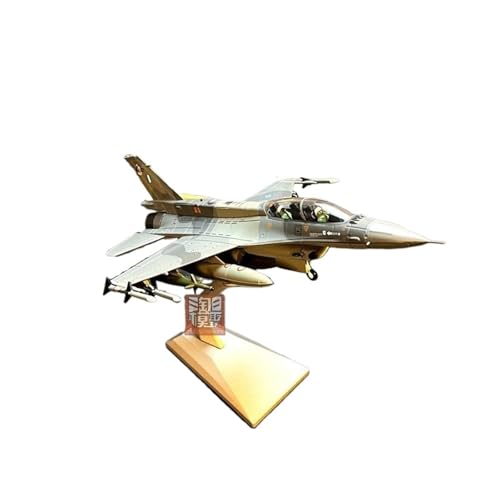 RYUEXING for 1/72 Alloy Aircraft F-16D Doppelsitziger Multi-Mission Fighter Mit Waffen Waffen Metallmodell Fertiges Sammlerornament von RYUEXING