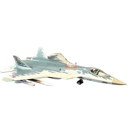 RYUEXING for 1/72 Legierung Flugzeug SU-57 Kämpfer Modell Mit Waffen Metall Fertige Statische Modell Sammeln Ornament von RYUEXING