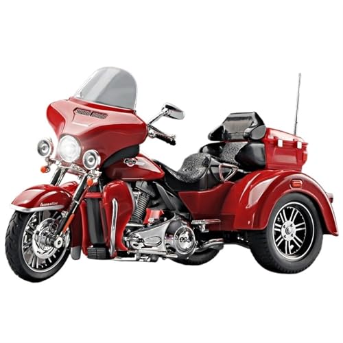 RYUEXING for 1/9 Davidson Motorradsimulation Legierung Lenkung Ton Und Licht Stoßdämpfung Funktion Spielzeug Auto Modell Geschenk Ornamente Sammlung(Red) von RYUEXING