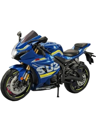 RYUEXING for 1/9 GSX-1000R Legierung Motorrad Modell Lenkung Multi-Funktion Kinder Metall Spielzeug Sammlung Ornamente(Blue) von RYUEXING