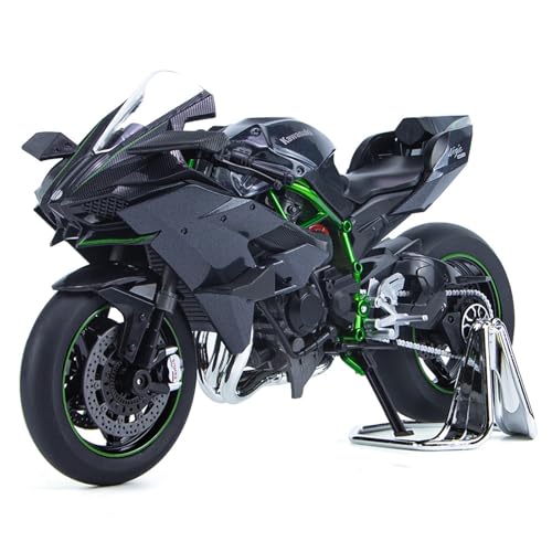 RYUEXING for 1/9 Ninja H2R Simulation Legierung Motorrad Modell Lenkung Multi-Funktion Kinder Spielzeug Sammlung Ornamente von RYUEXING