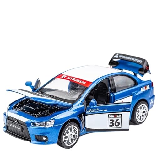 RYUEXING for 1:32 EVO Legierung Auto Modell Modell Legierung Simulation Auto Spielzeug Auto Ornamente Sammlung(Blue) von RYUEXING