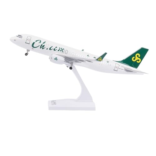 RYUEXING for 30 cm Große Flugzeugmodelle Von Spring Airlines Mit Fahrwerksbeleuchtung Simuliertes Passagierflugzeug Airbus A320 Modellflugzeug-Sammlung Ornamente Geschenk von RYUEXING