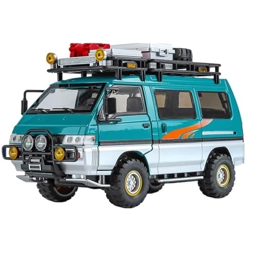 RYUEXING for Simulation 1/24 Delica Legierung Geländewagen Modell Druckguss Spielzeug Fahrzeug Geburtstag Miniatur Voiture(Green) von RYUEXING