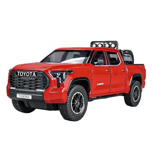 Spielzeugauto Modell für 1:24 Tantu Pickup Truck Nachahmung eines echten Geländefahrzeugs aus Legierung (Rot) von RYUEXING