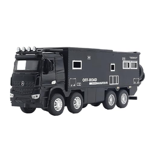 for 1/24 Big Ben Nomadison Legierung Off-Road Camping Auto Simulation Auto Spielzeug Modell Offene Tür Sound Und Licht Lenkung Stoßdämpfung Auto Sammlung Ornamente(Black) von RYUEXING