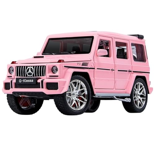 for 1/24 Big G G63 Geländewagen Simulation Legierung Druckguss Auto Modell Kinder Spielzeug Sammlung Ornamente(Pink) von RYUEXING