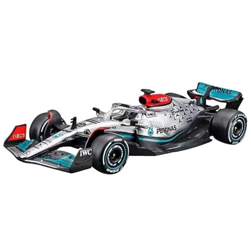 for Bburago 1:43 2022 F1 Mercedes-AMG W13 George Russell Legierung Spielzeugauto Modell Super Druckguss Modell von RYUEXING