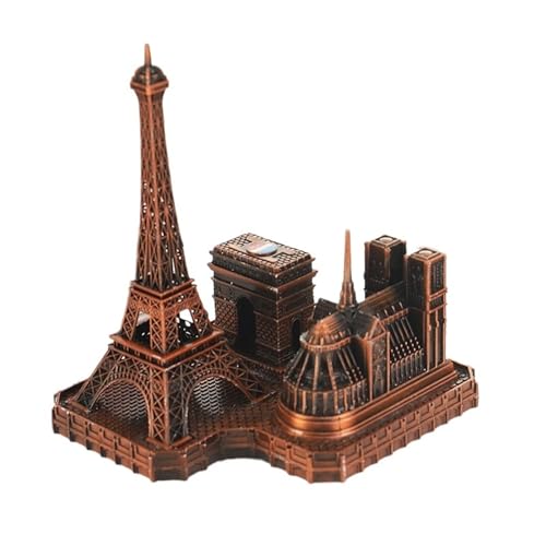 for Frankreich Paris Architektur Modell Home Dekorationen Ornamente Metall Notre Dame Arc De Triomphe Kunsthandwerk(Copper) von RYUEXING